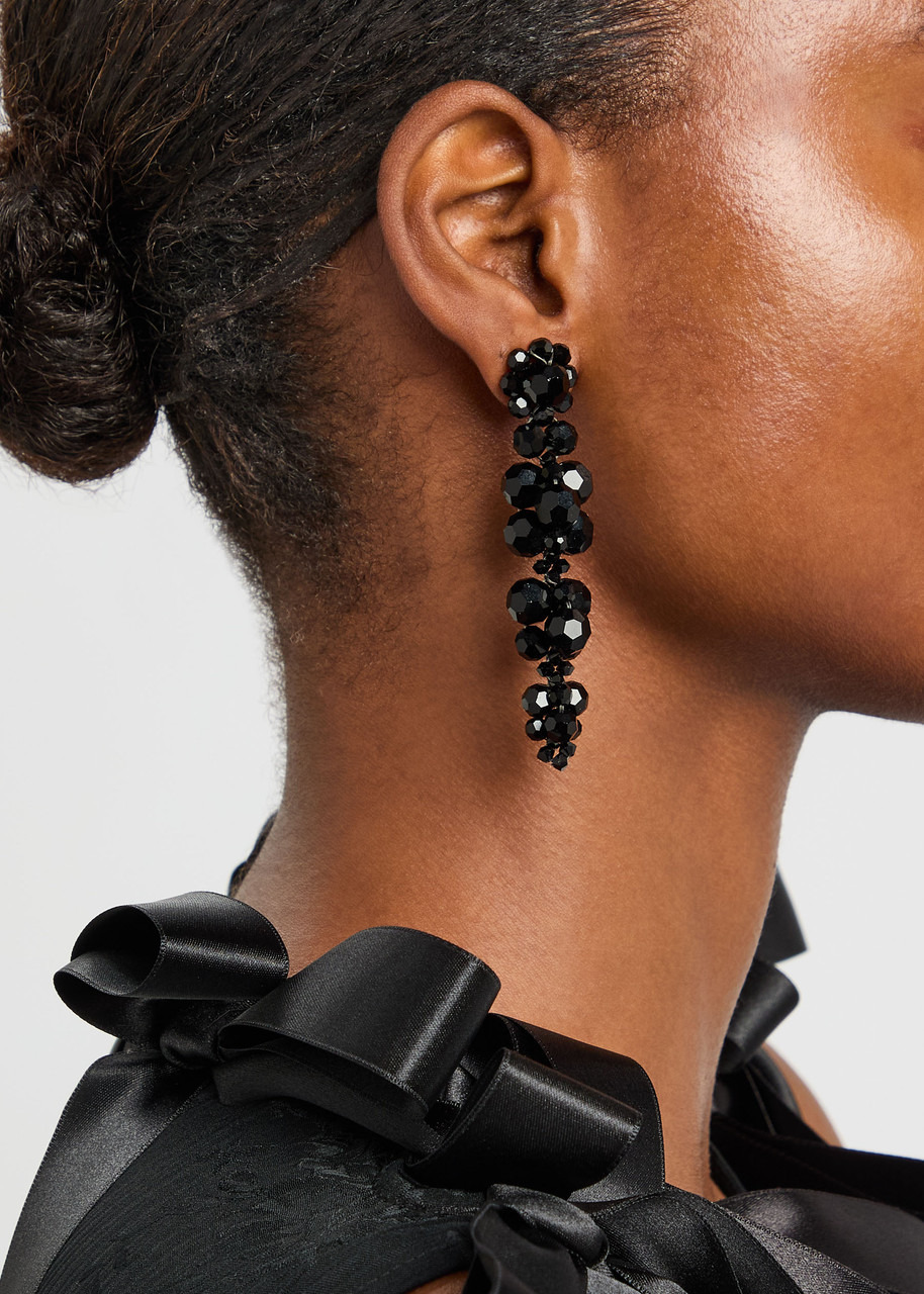 Simone Rocha Cluster Crystal-embellished Drop Earrings - 2