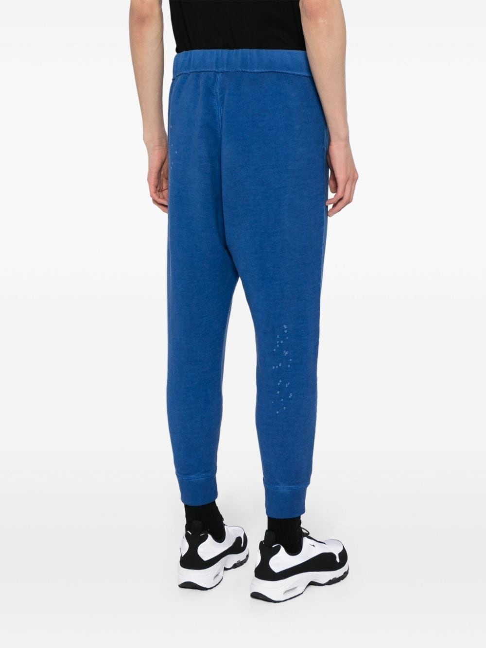 logo-print cotton track pants - 4