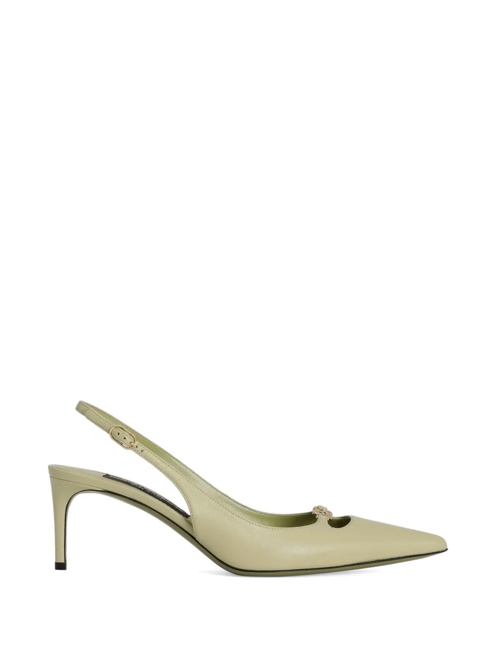Lollo slingbacks in silk nappa leather - 1