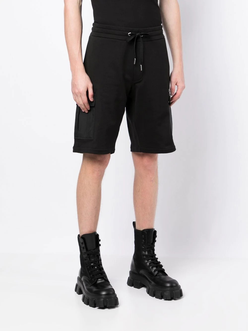 logo-patch track shorts - 3