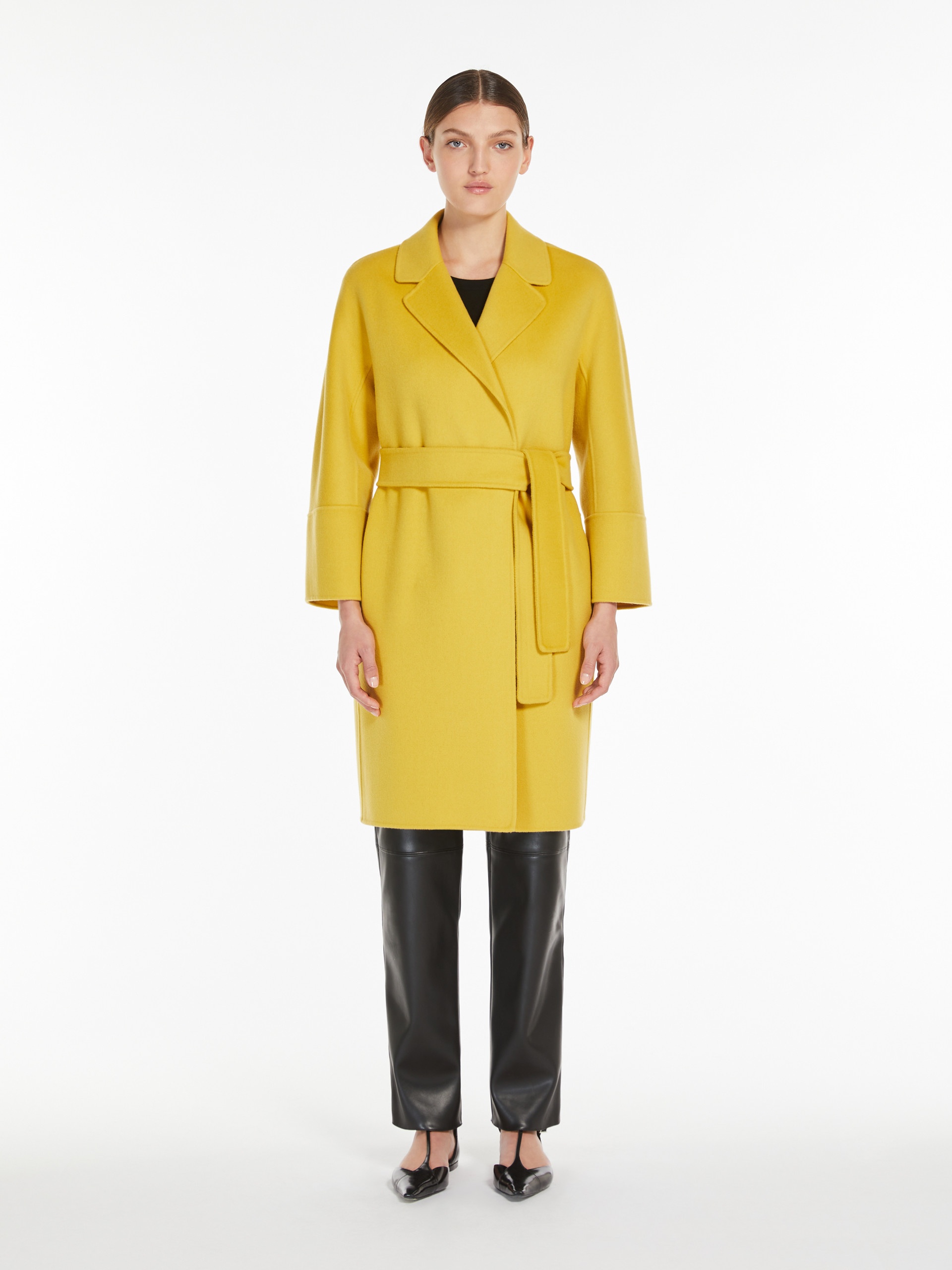 S Max Mara ARONA Short double-faced wool coat | REVERSIBLE