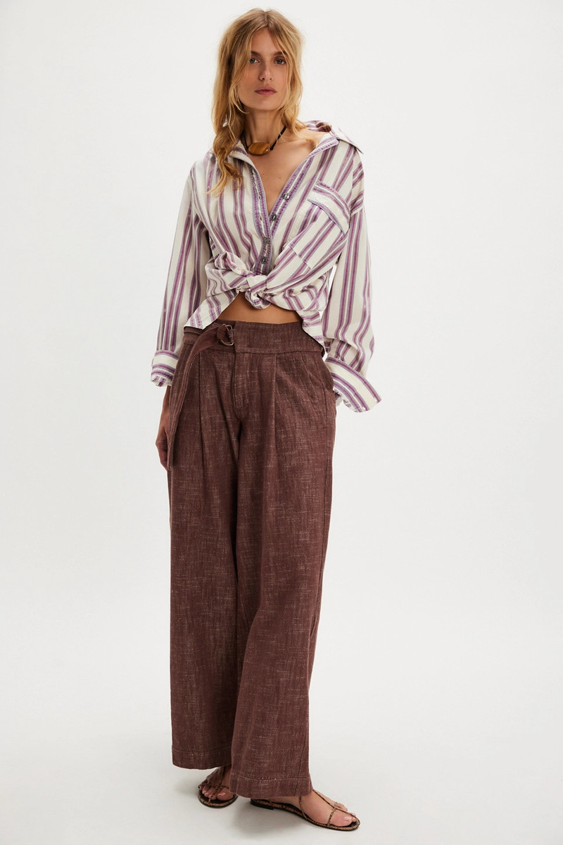 Ainsley Belted Wide-Leg Trousers 3