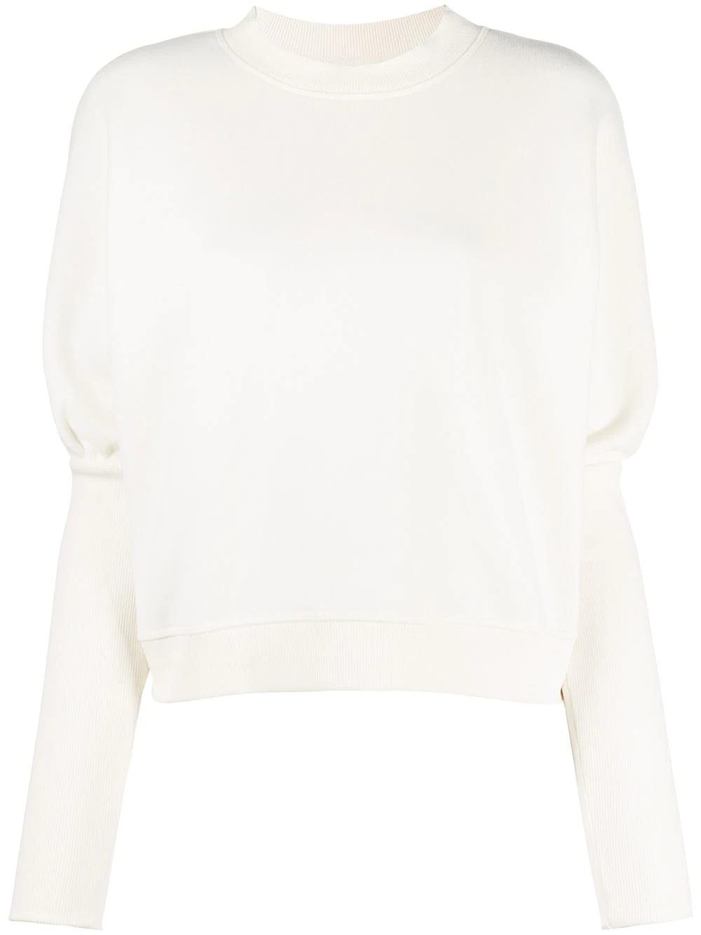 draped sleeve sweatshirt - 1