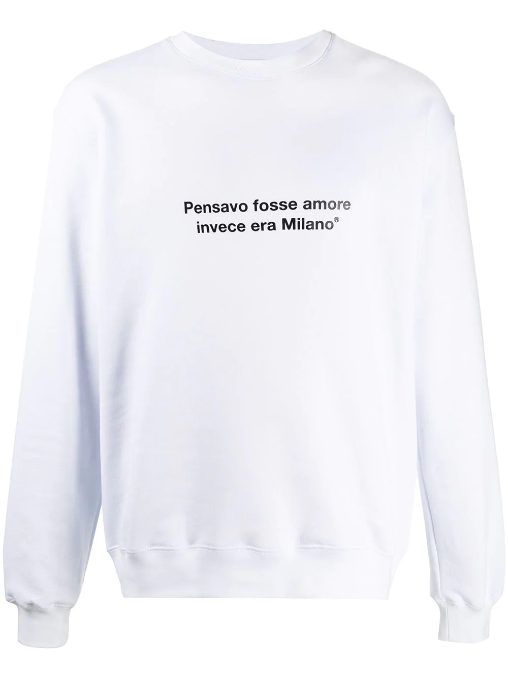 slogan print sweatshirt - 1