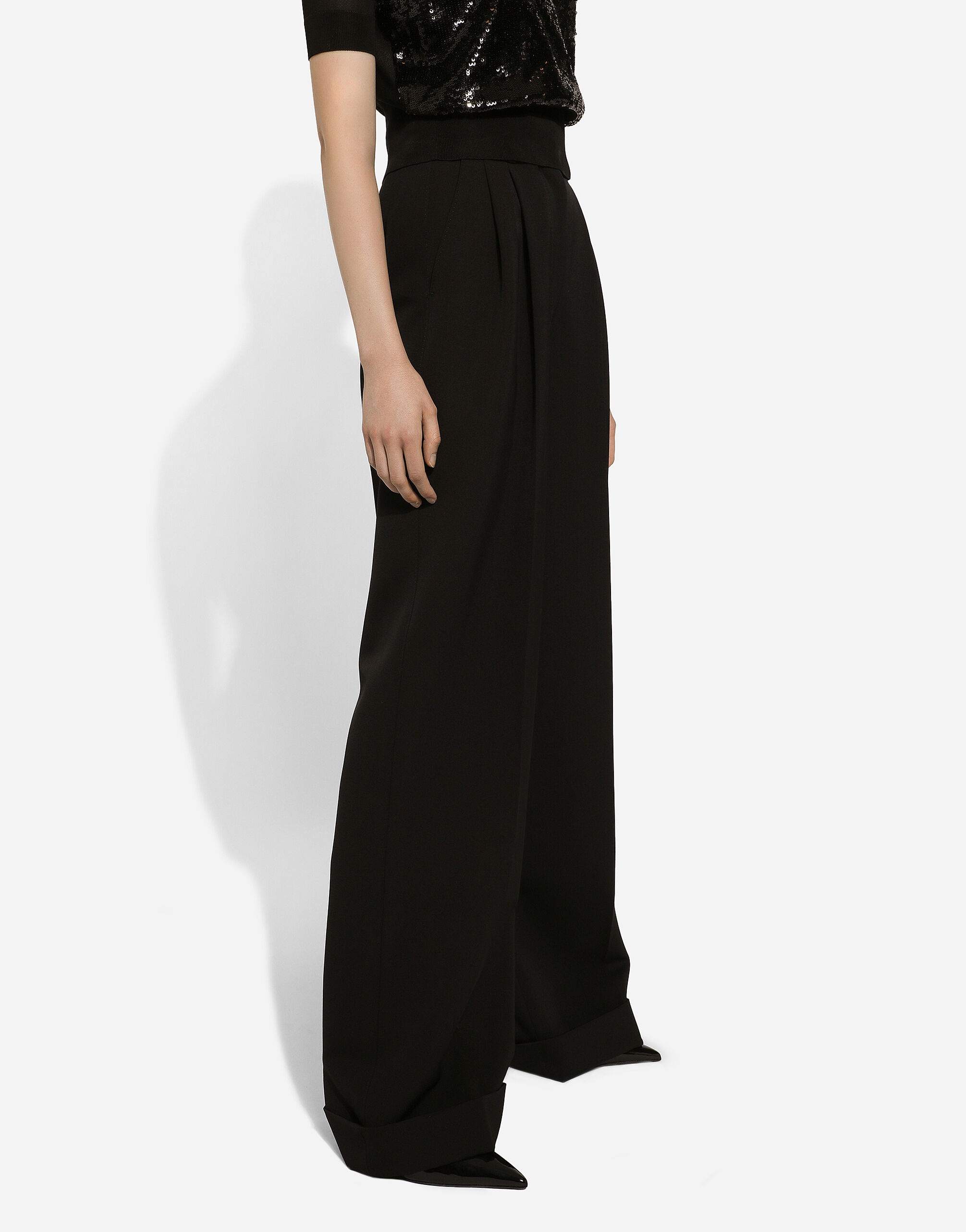 Flared woolen pants - 4
