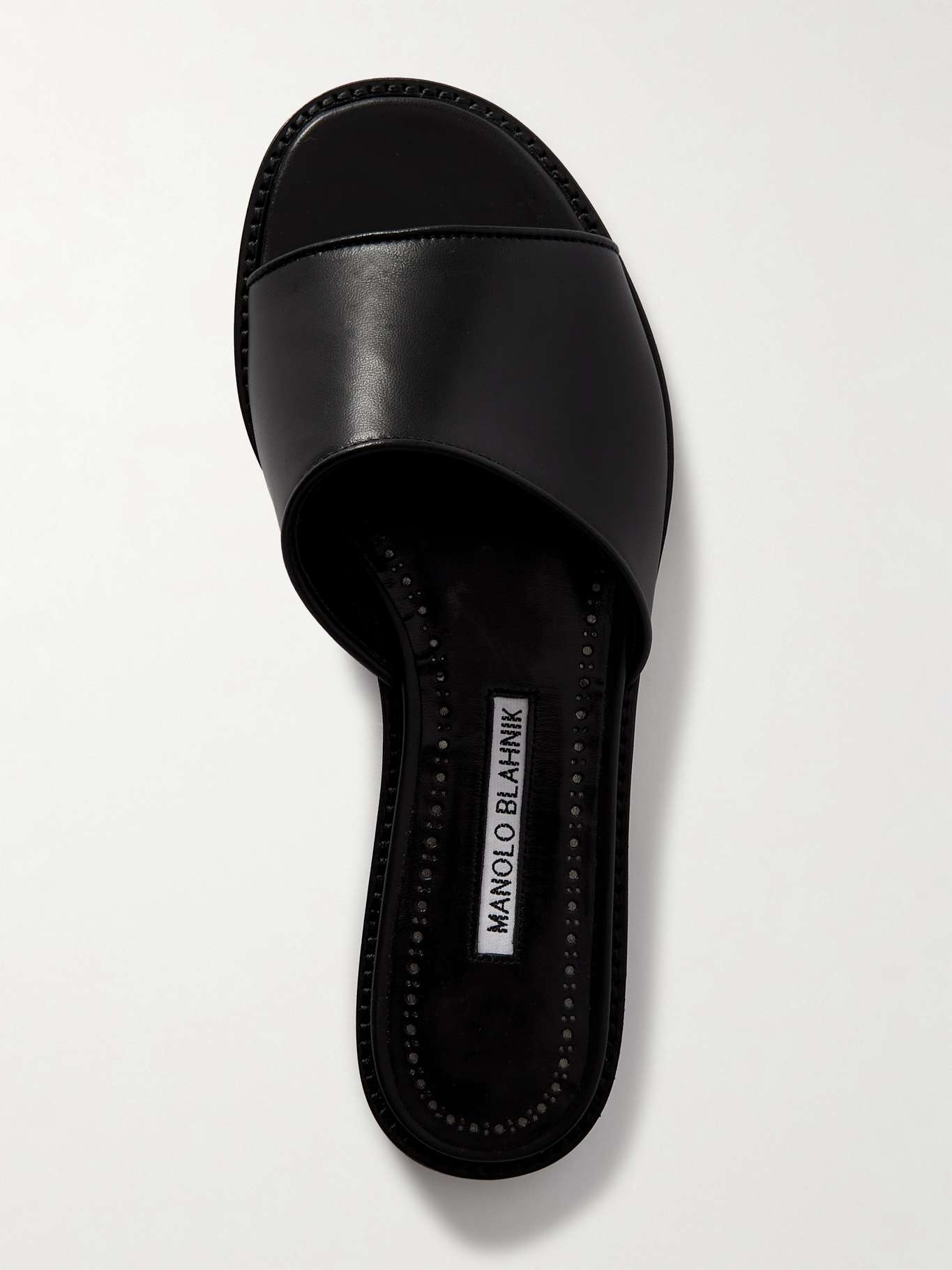 Safianu leather slides - 5