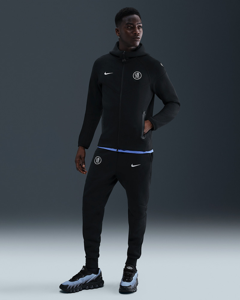 Chelsea FC Tech Windrunner Men's Nike Total 90 Soccer Fleece Full-Zip Jacket 4