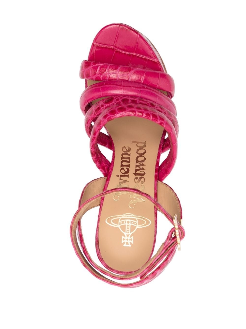 150mm crocodile platform sandals - 4