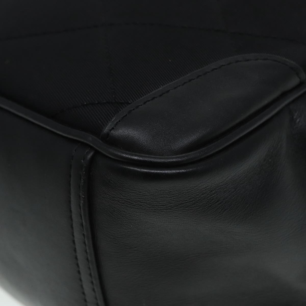 Burberry Hand Bag Nylon Black Silver - 16