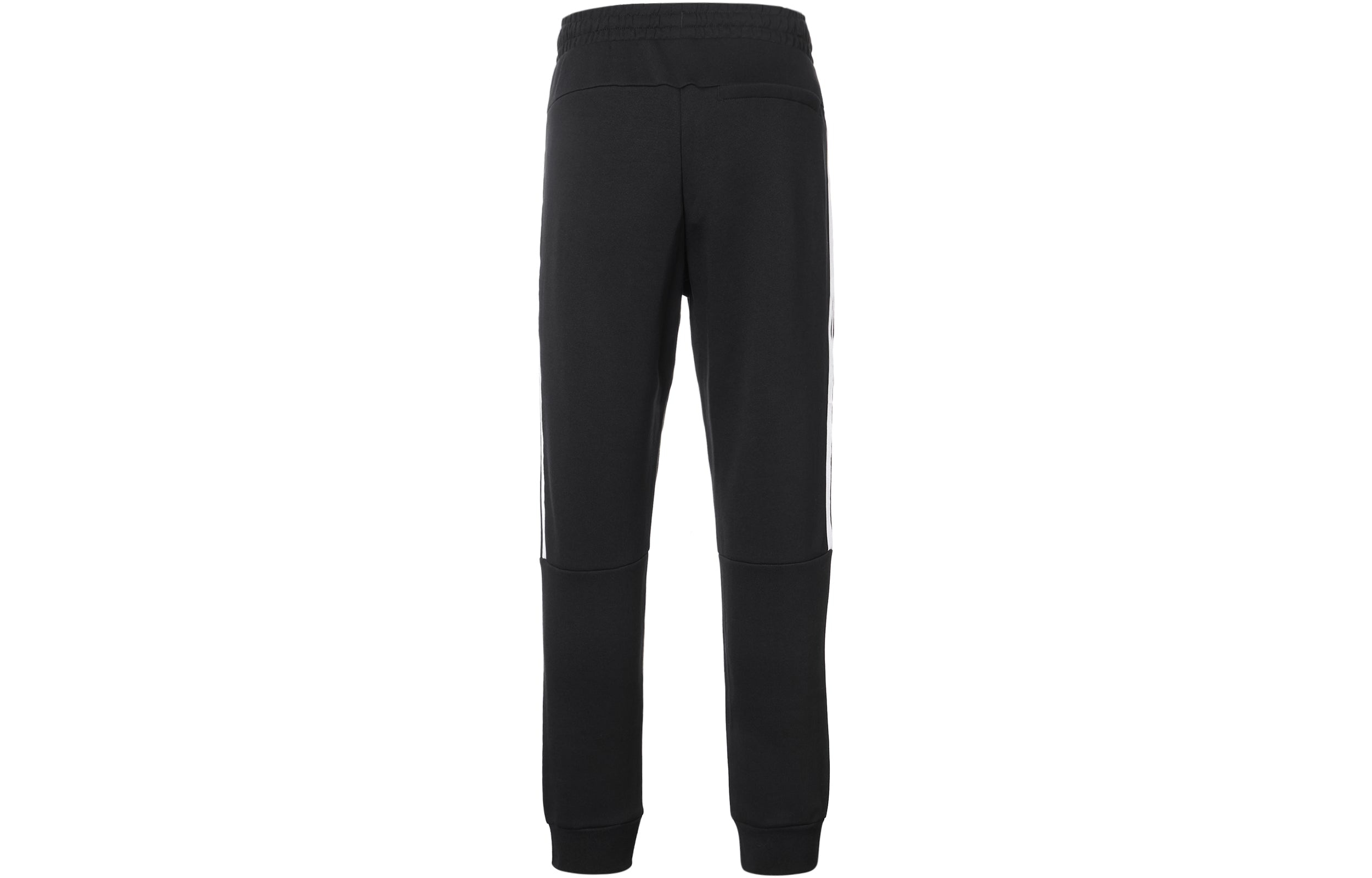 adidas Casual Sports Bundle Feet Lacing Stripe Knit Long Pants Black GP1014 - 3