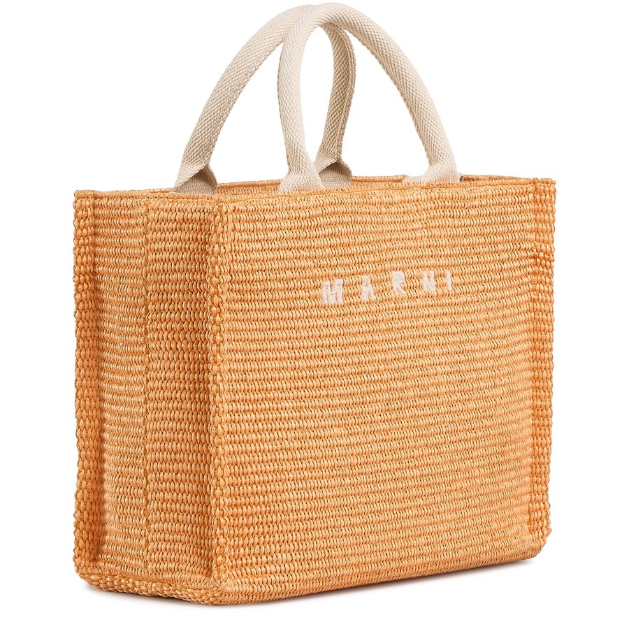 Raffia-Effect Small Tote Bag - 3