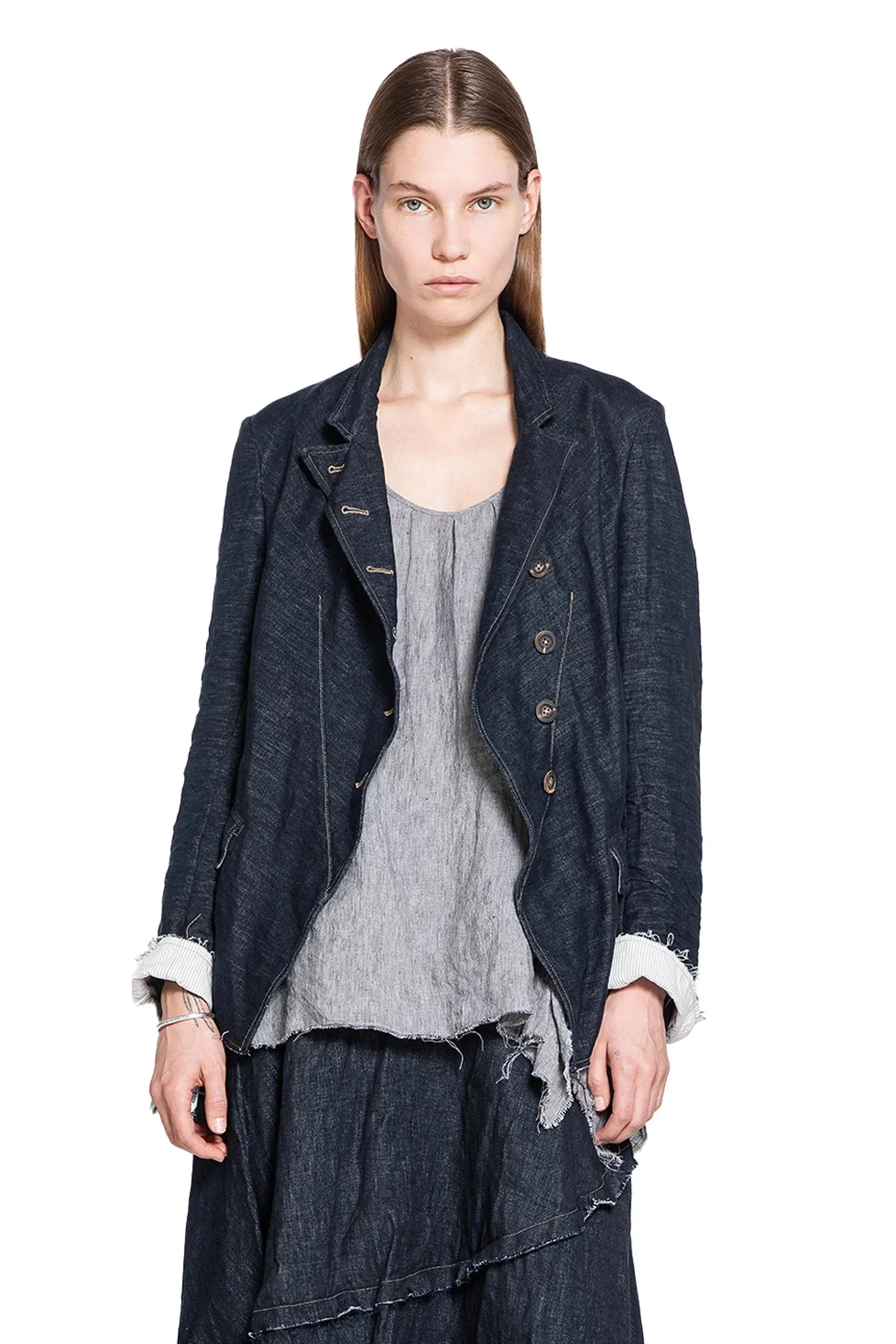 1/2 Linen Cutaway Jjcket - 1