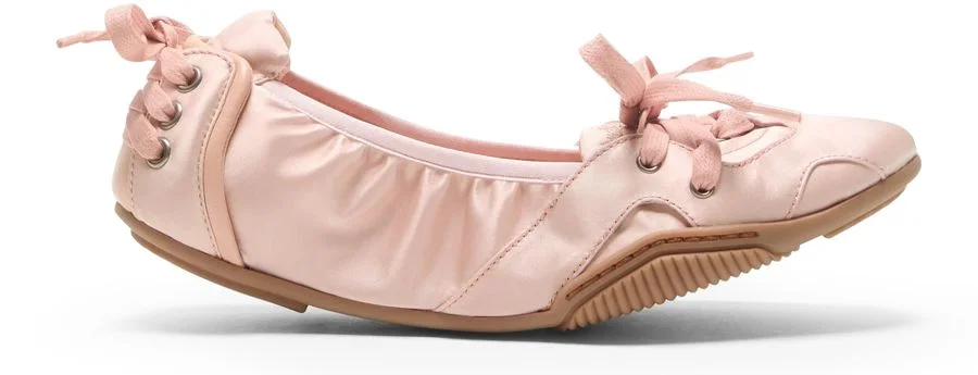 Lace-up satin shoes - 1