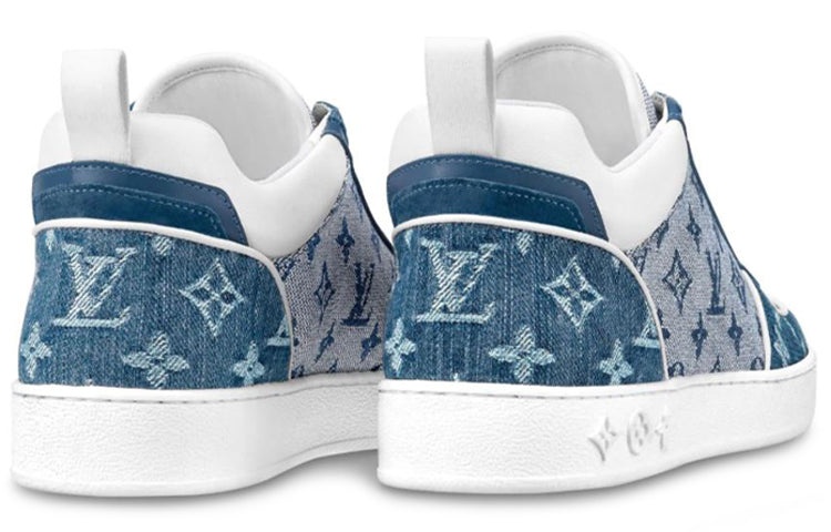 (WMNS) LOUIS VUITTON LV Boombox Monogram Sneakers Denim-Blue 1A8E3S - 3