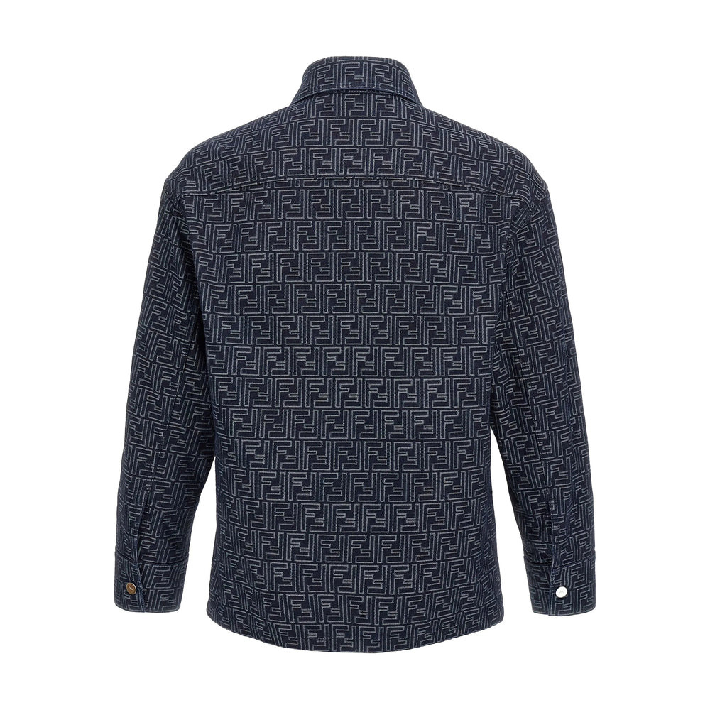 Fendi Blue Jackets - Shirt Jackets Men - 3