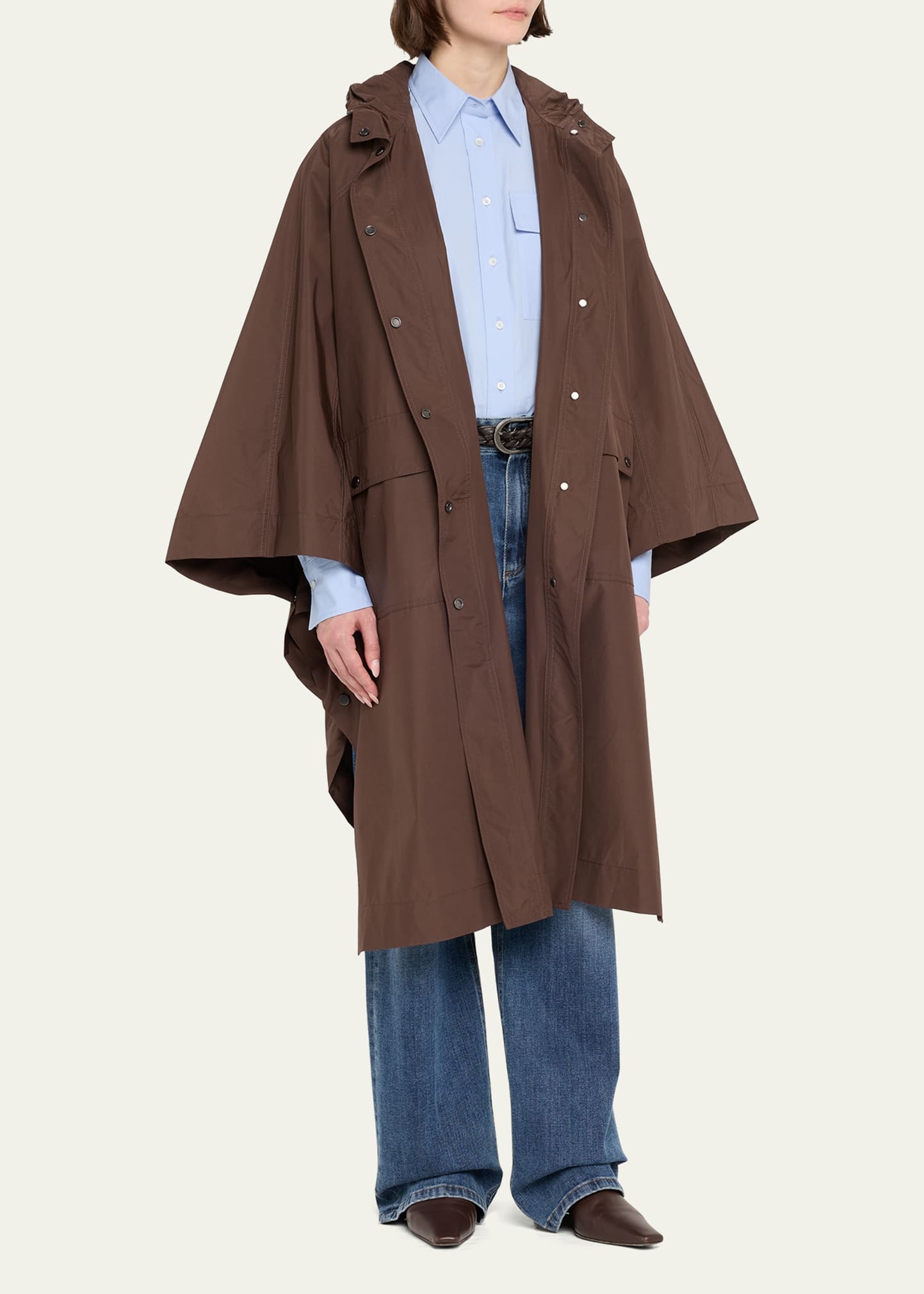 Hooded Water-Resistant Taffeta Jacket - 4