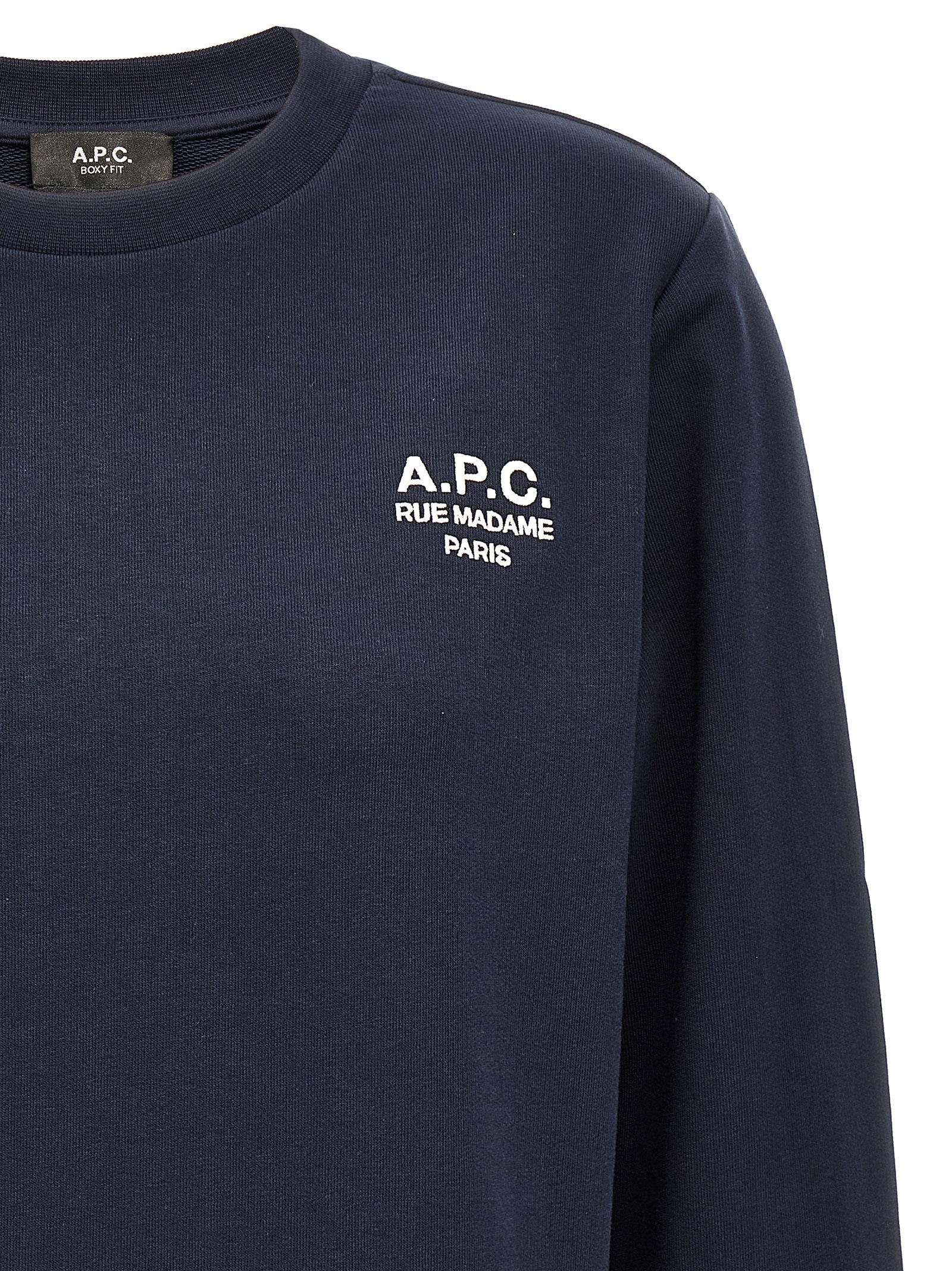 Boxy Rue Madame Sweatshirt Blue - 3