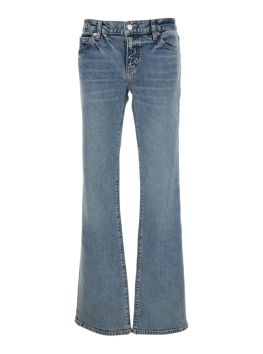 Frame 'The Rodeo' Blue Low-Rise Jeans With Bootcut Design In Denim Woman - 1