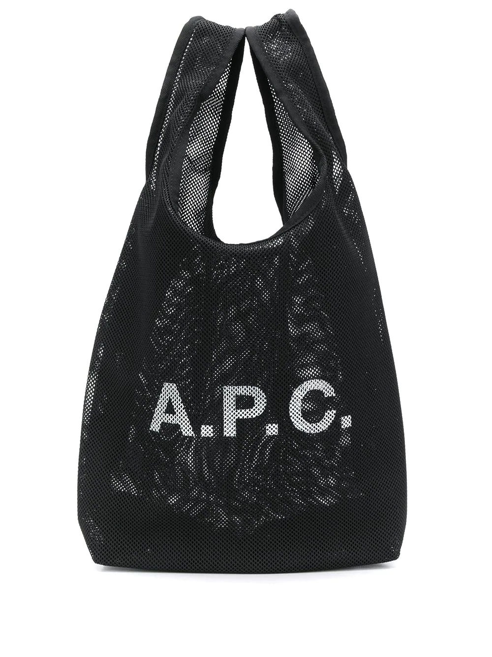 logo-print shopping tote - 1