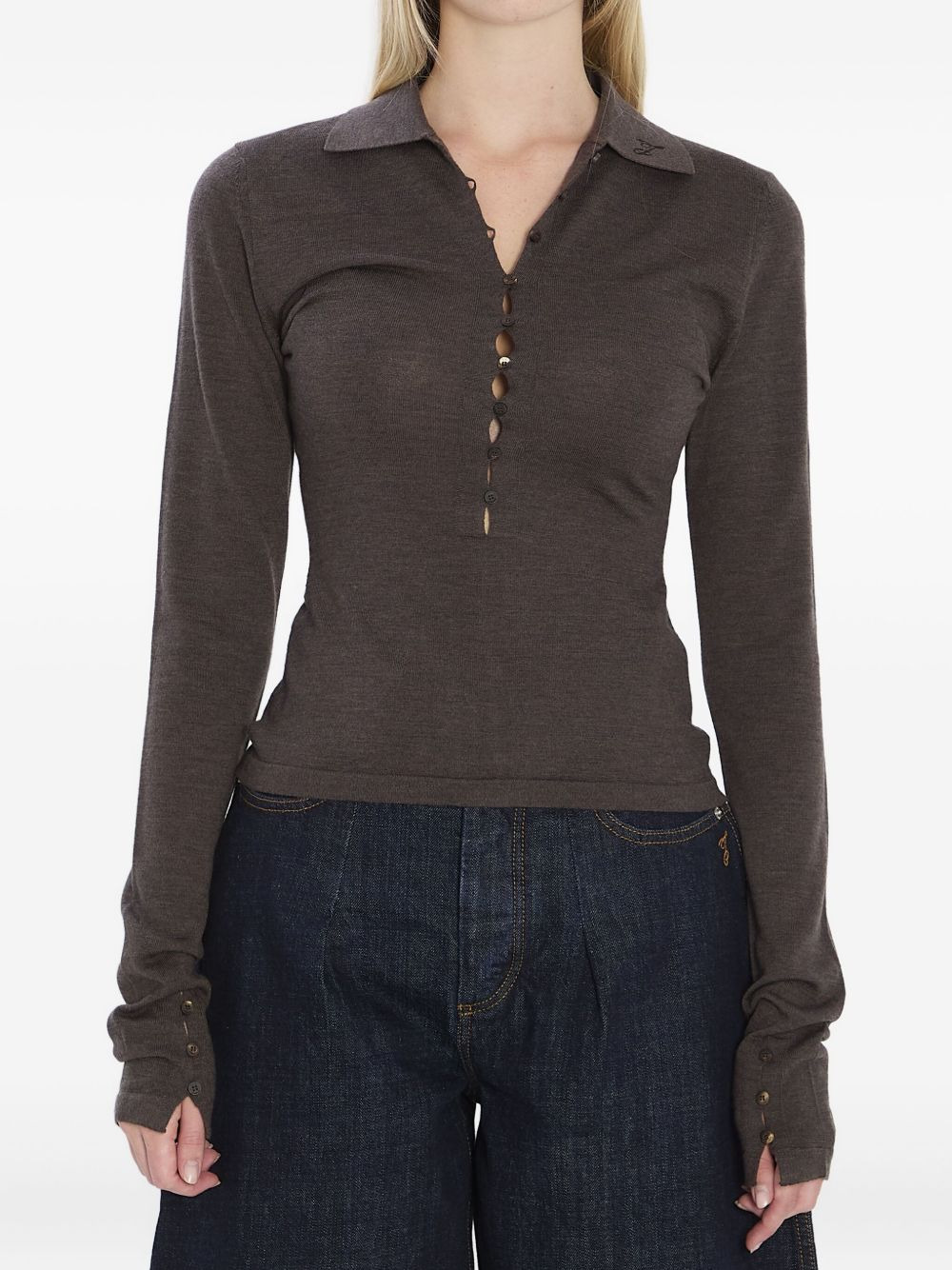 JACQUEMUS T-shirts and Polos Brown - 1