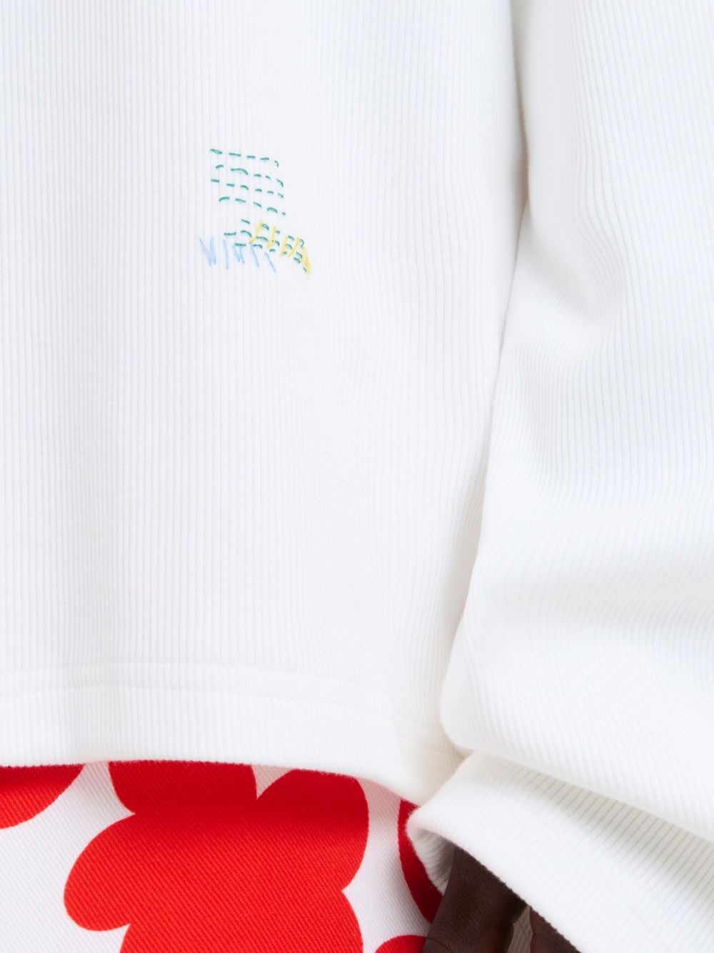 logo-embroidered T-shirt - 6