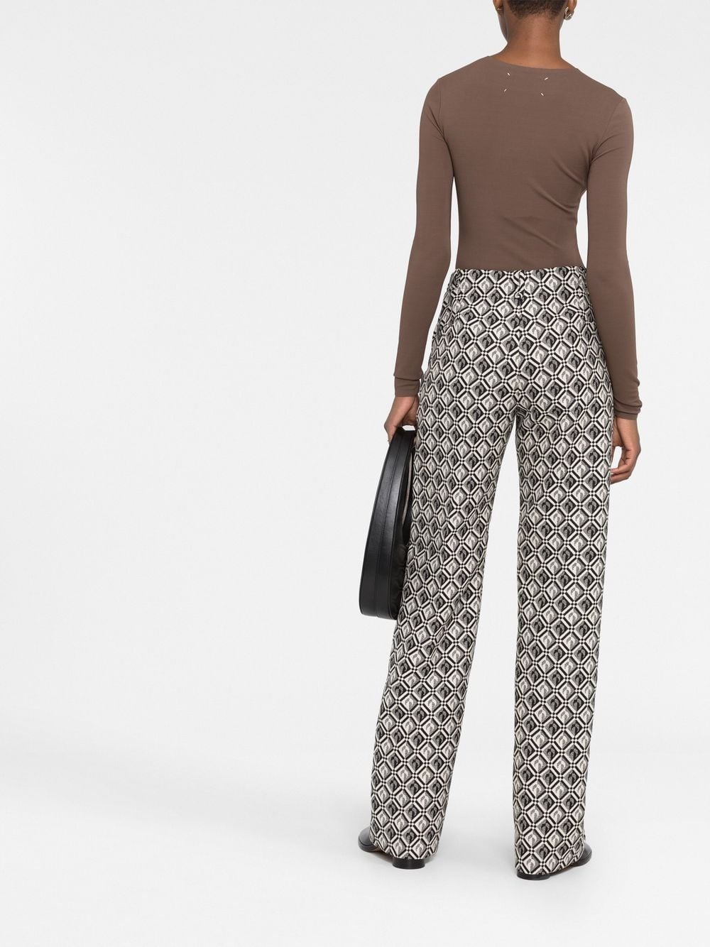 Moon Diamant-print tailored trousers - 4