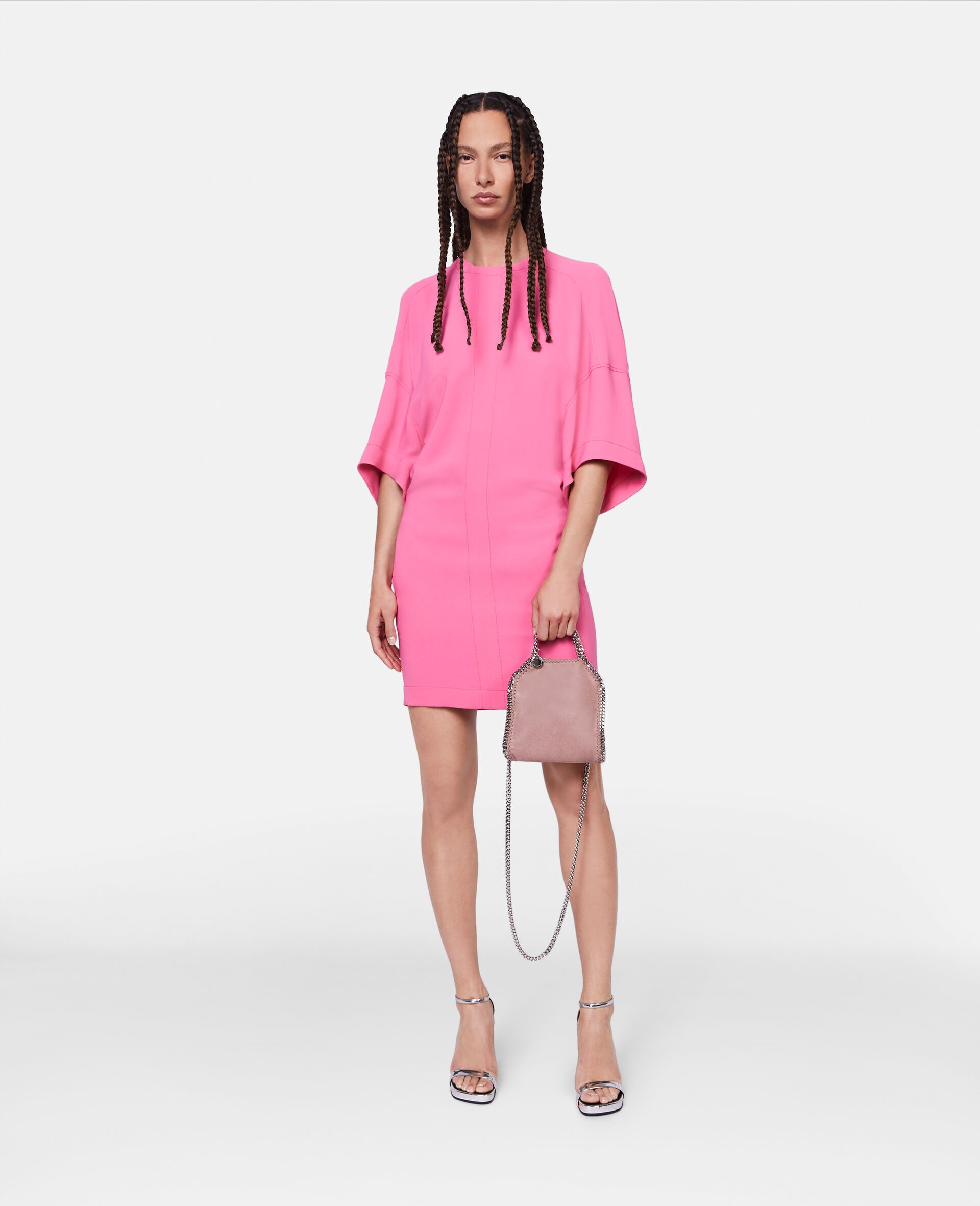 Oversized Sleeve T-Shirt Dress - 2
