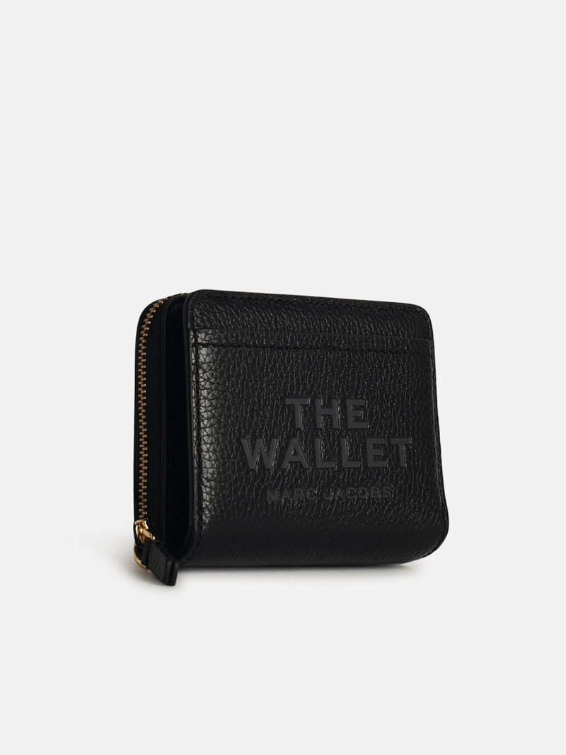 Marc Jacobs COMPACT BLACK LEATHER MINI WALLET outlook