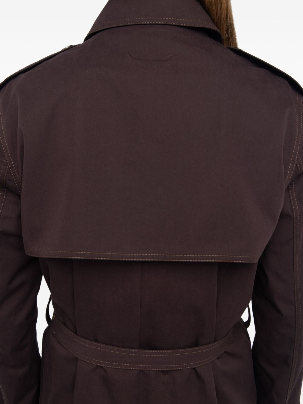 Kenar double-breasted belted trench coat - 5