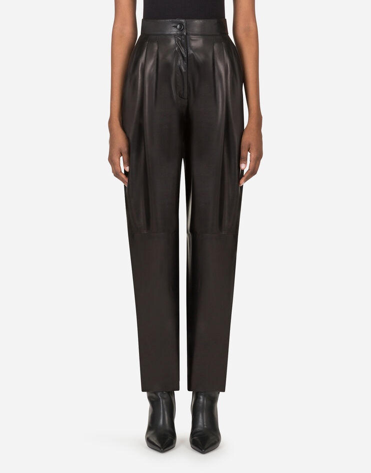 Darted plongé lambskin pants - 1