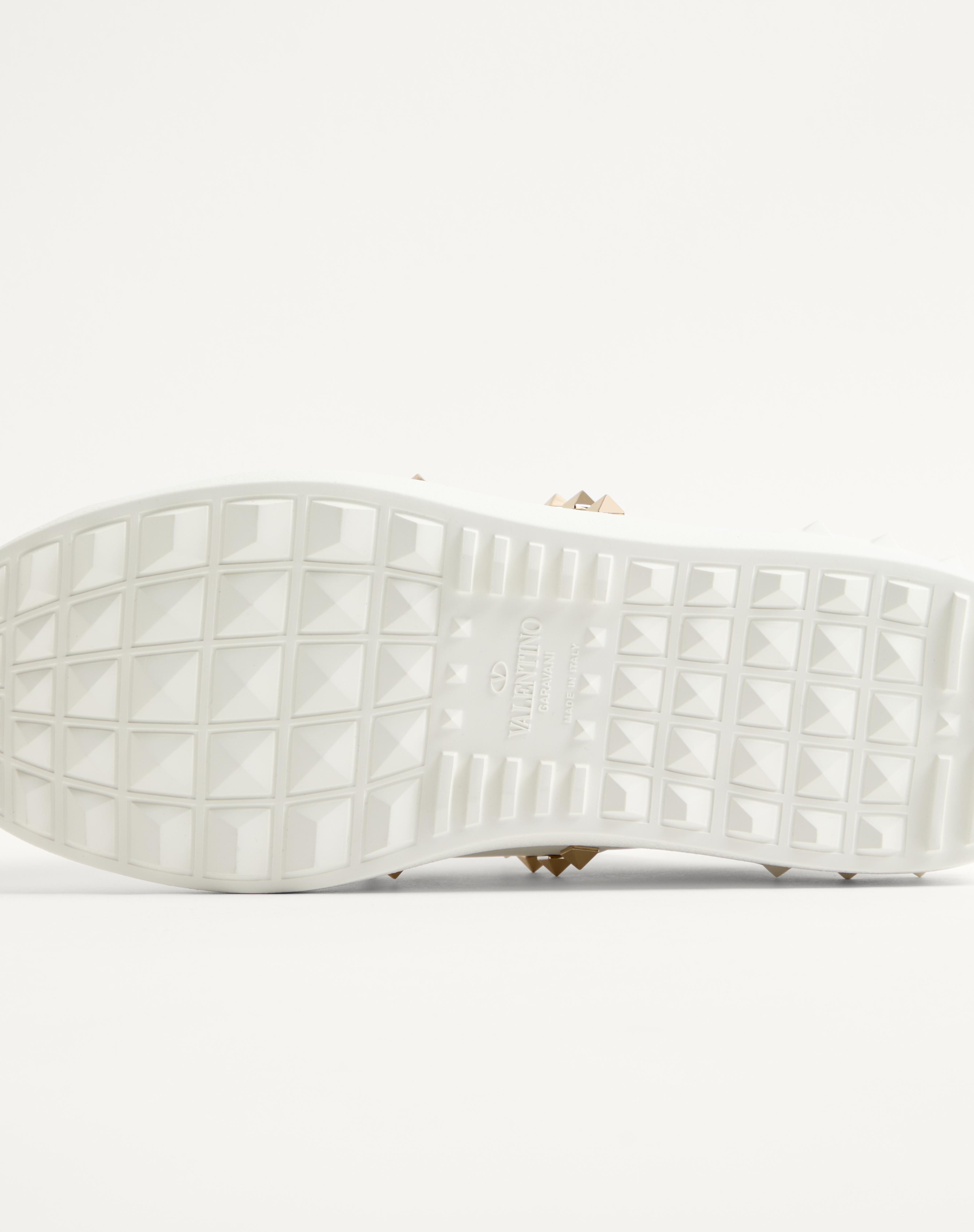 CALFSKIN ROCKSTUD UNTITLED SNEAKER - 4