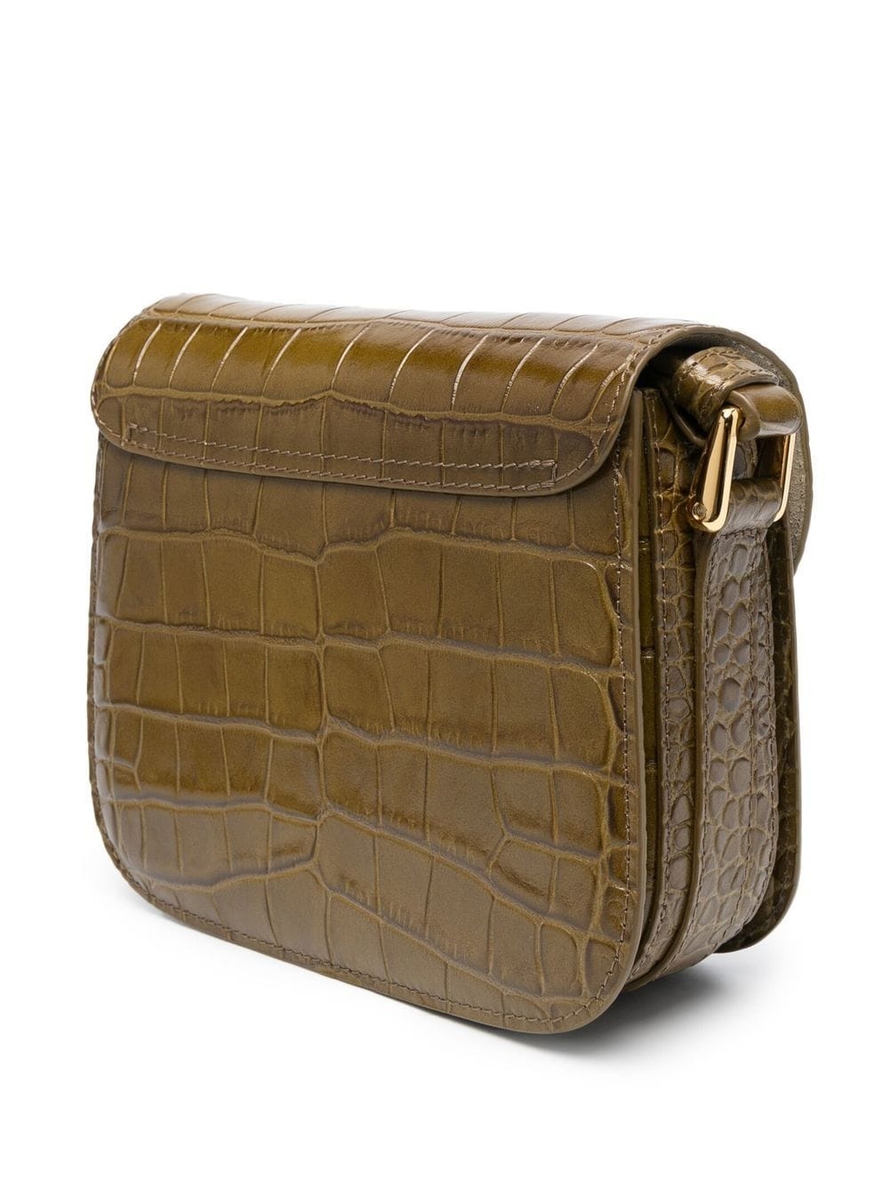 crocodile-effect crossbody bag - 3