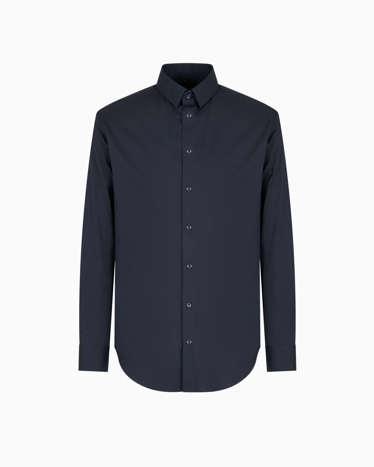 SLIM-FIT SHIRT IN COTTON POPLIN - 1