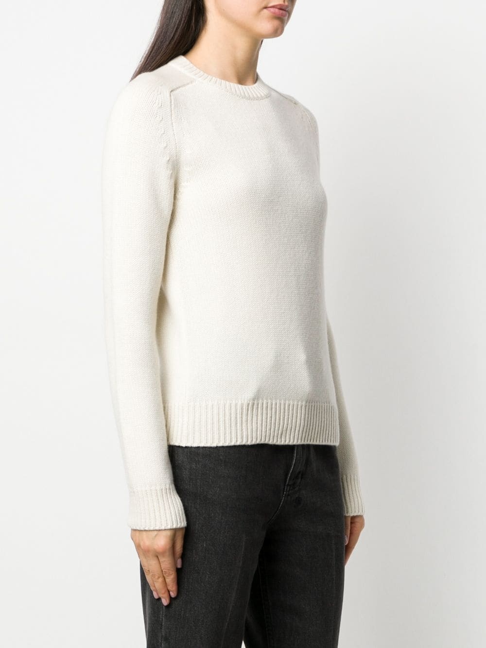 relaxed ribbed detail jumper - 3