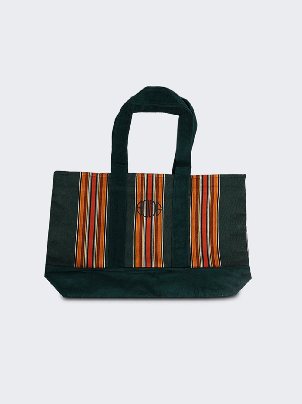 Parakeet Stripe Tote Bag Green Multicolor - 5