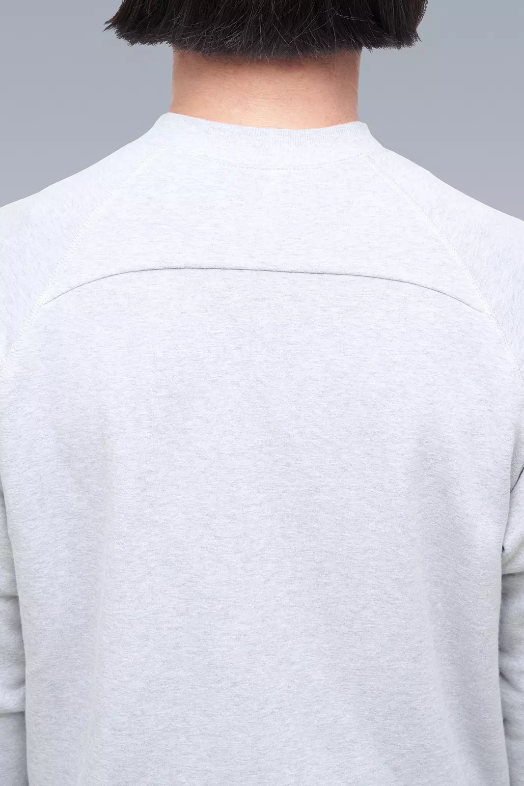 S14-BR Cotton Crewneck Sweatshirt Gray Melange - 12