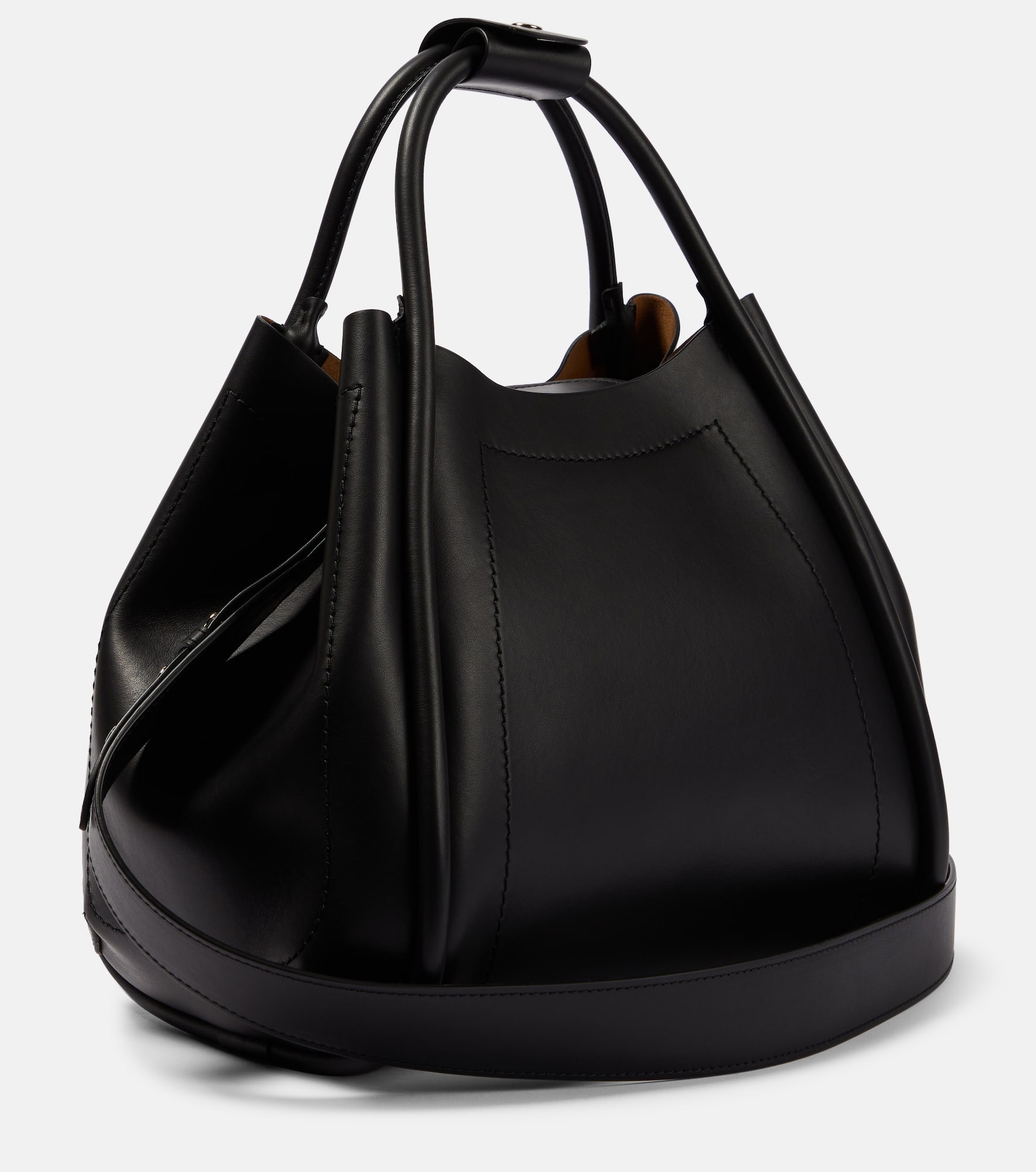 Marine leather tote bag - 4