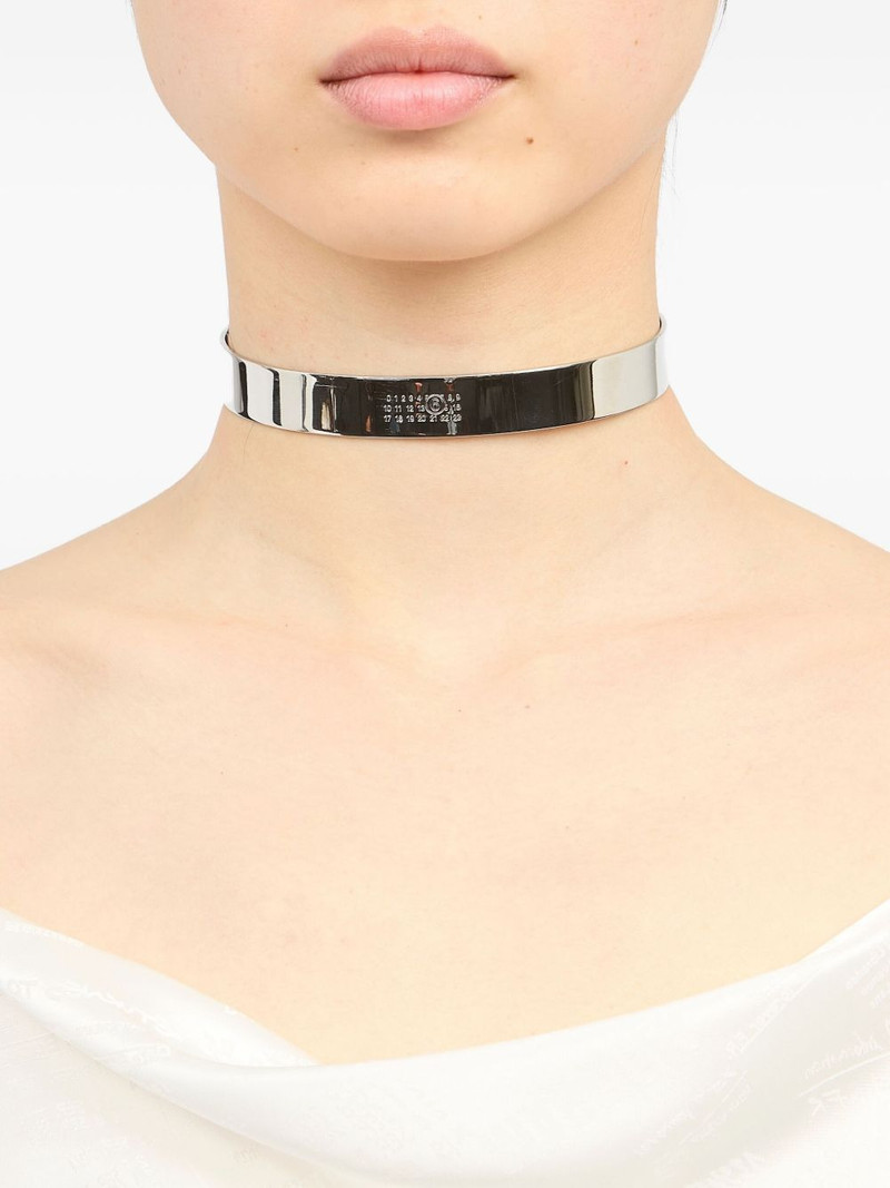 MM6 Maison Margiela polish-finish choker outlook