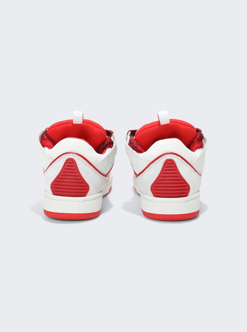 Curb Sneakers White And Red - 3