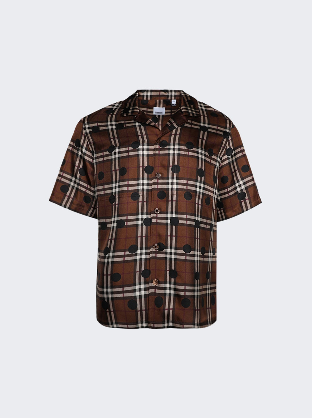 Short Sleeve Casual Shirt Dark Birch Brown - 1