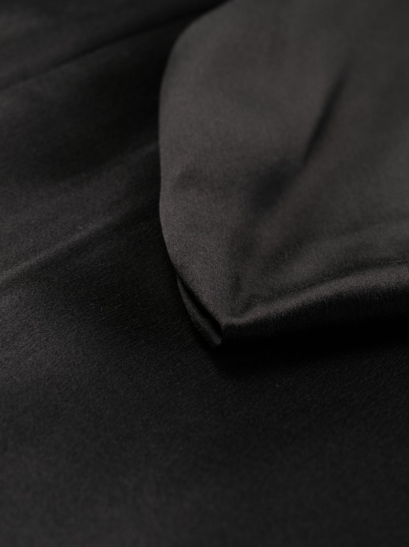hooded silk-satin gown 6
