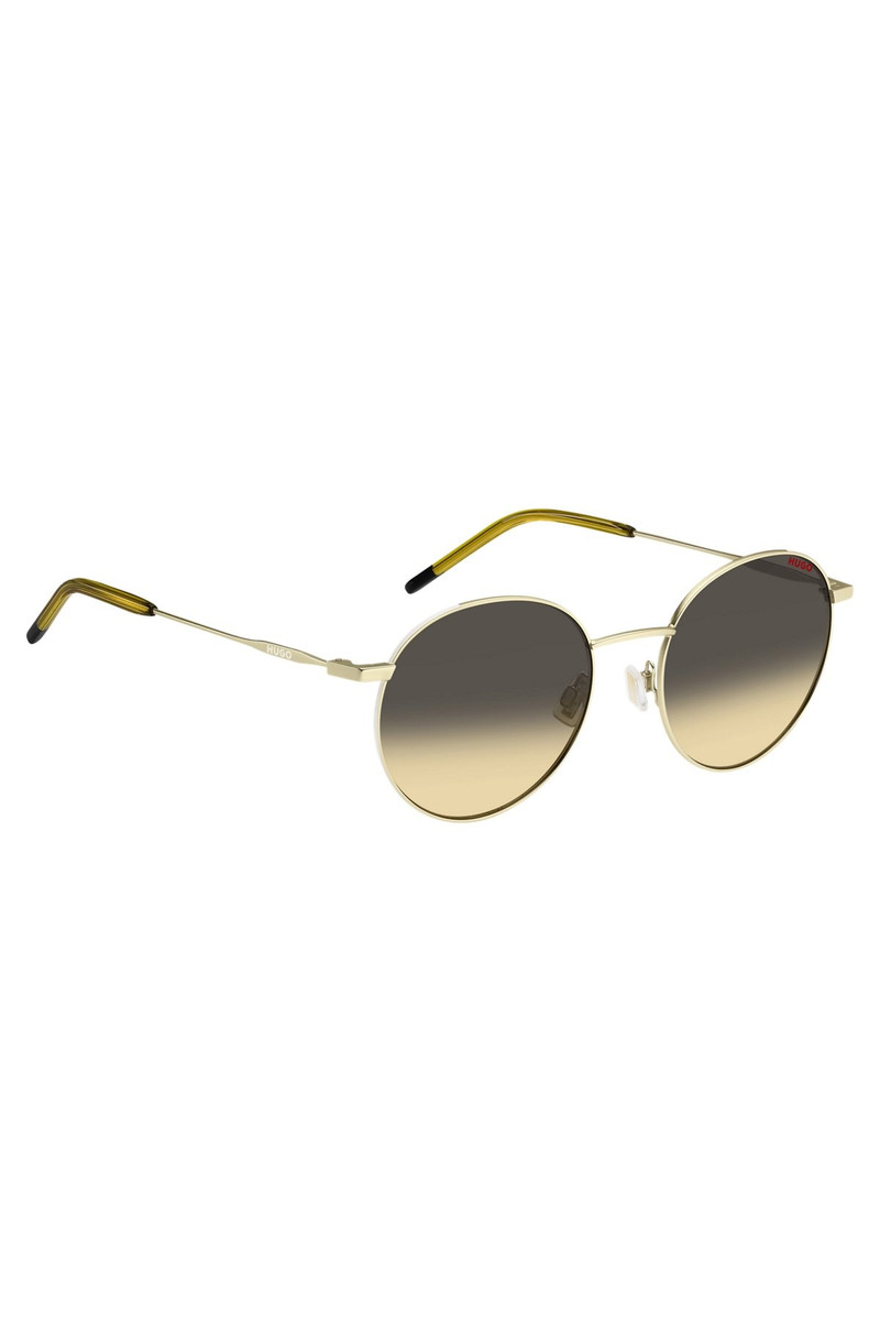 GOLD-TONE SUNGLASSES WITH OMBRÉ LENSES 4