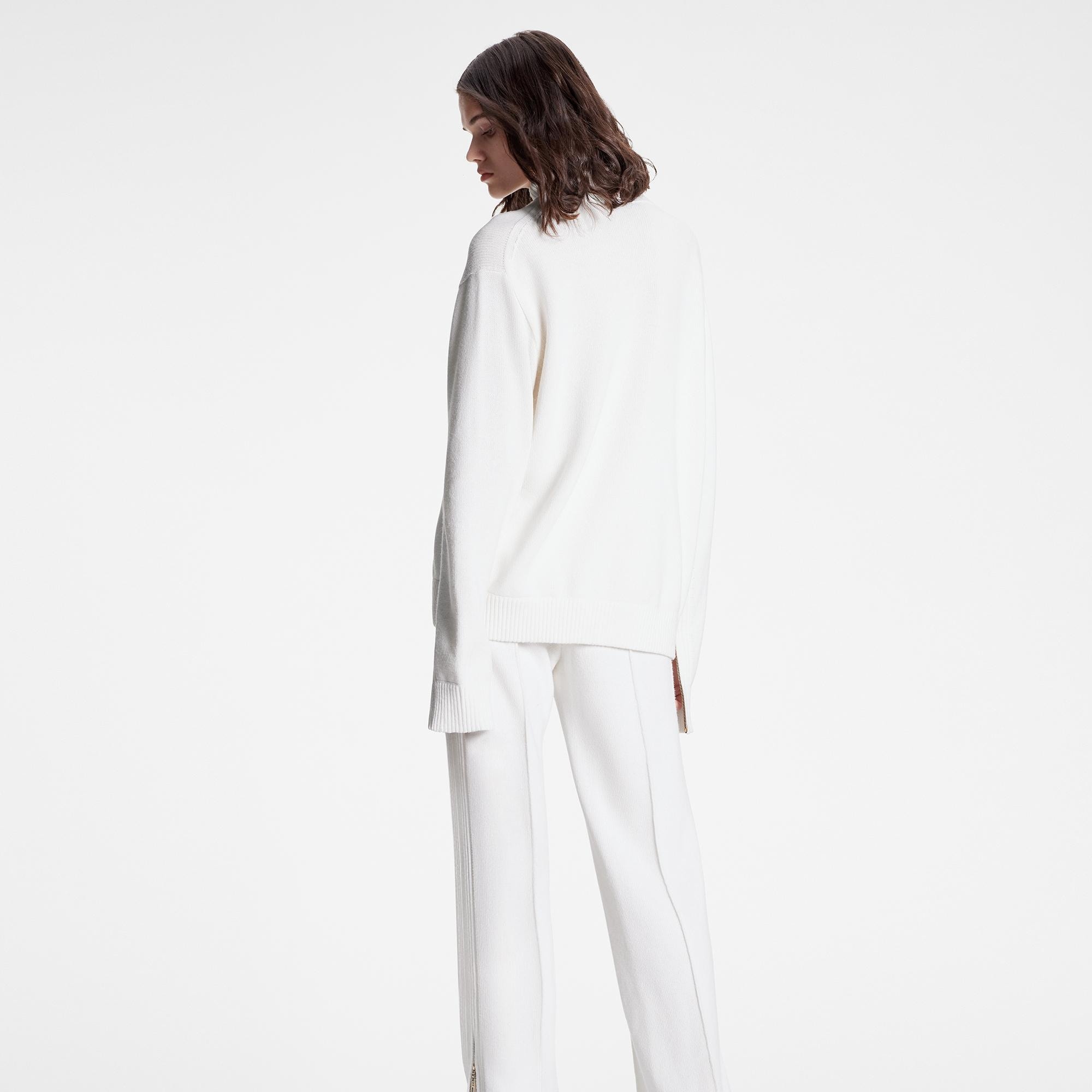 Open Ankle Cashmere Loungewear Pants - 5