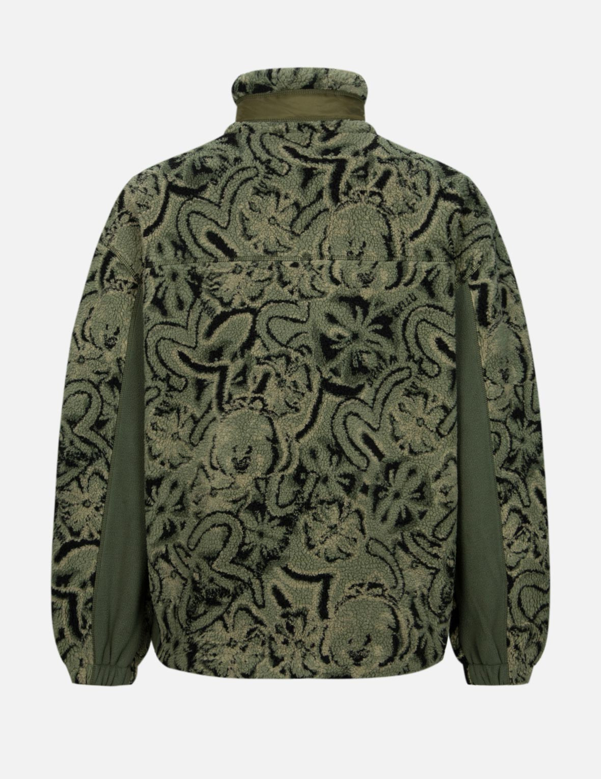 ALLOVER SEAGULL AND KAMON JACQUARD LOOSE FIT SHERPA JACKET - 2