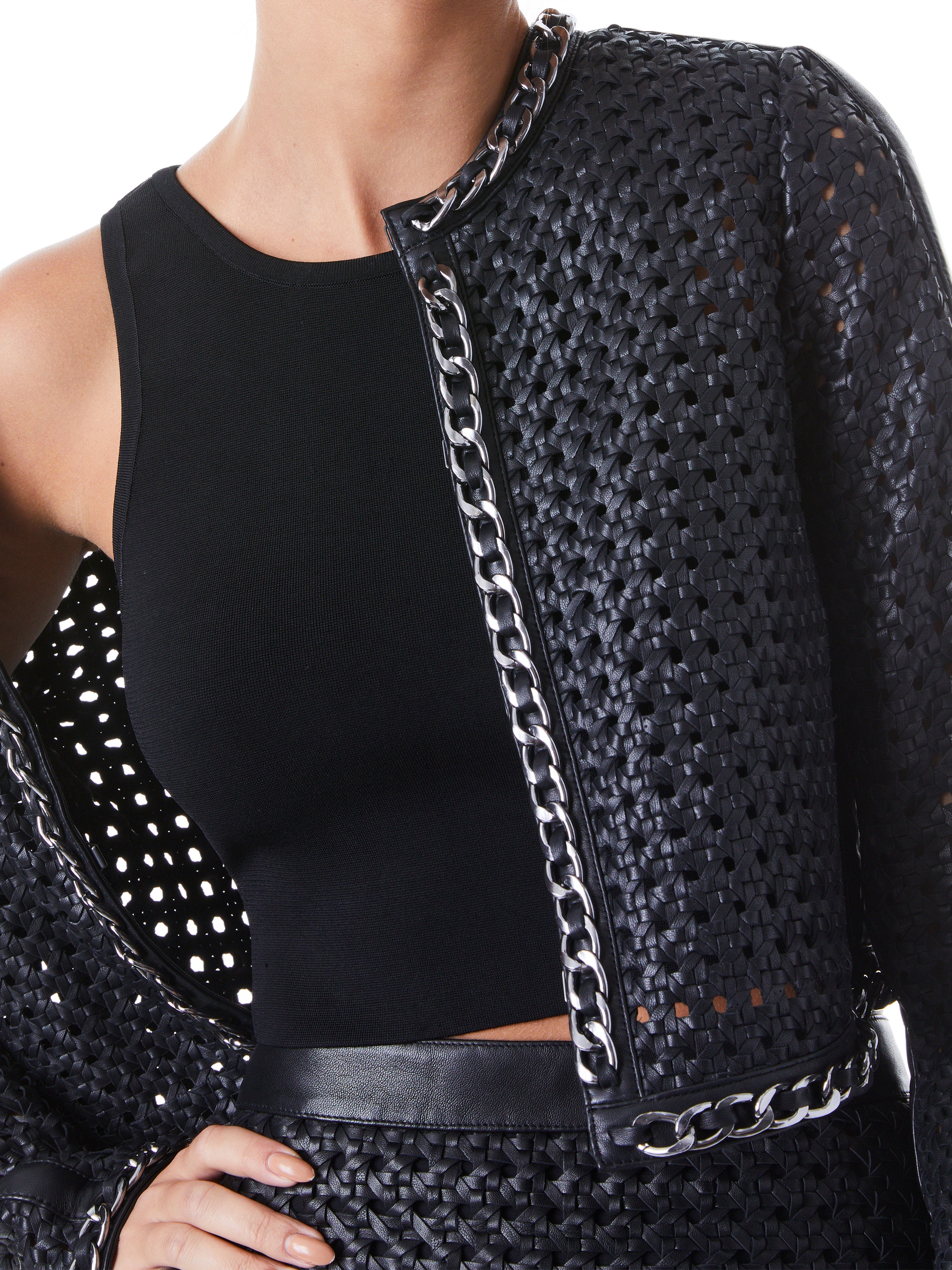 BRIXTON LEATHER CROPPED JACKET - 5