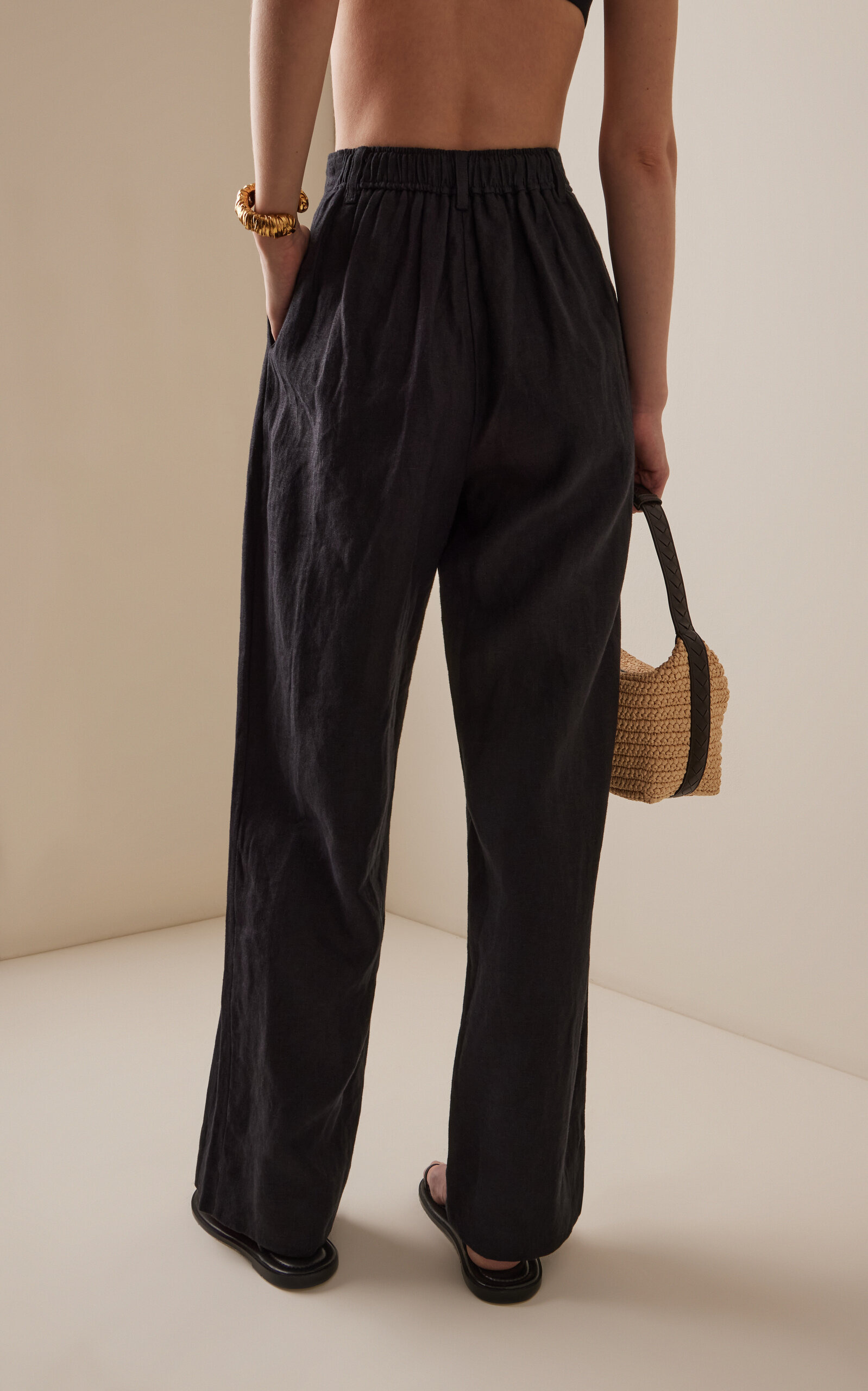 Exclusive Louis Linen Trousers black - 4