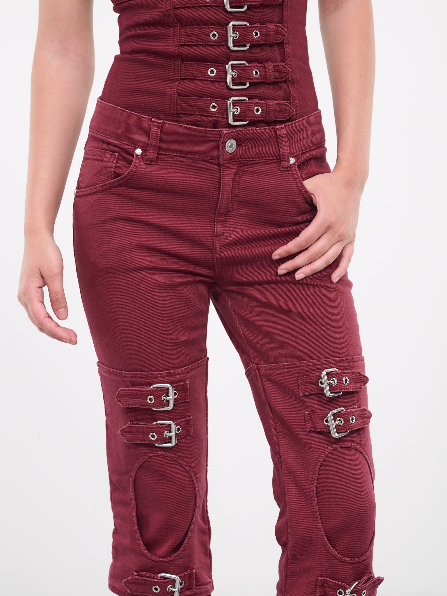 Boyfriend Buckle Jeans - 4