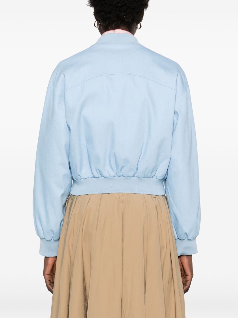 cropped bomber jacket - 4