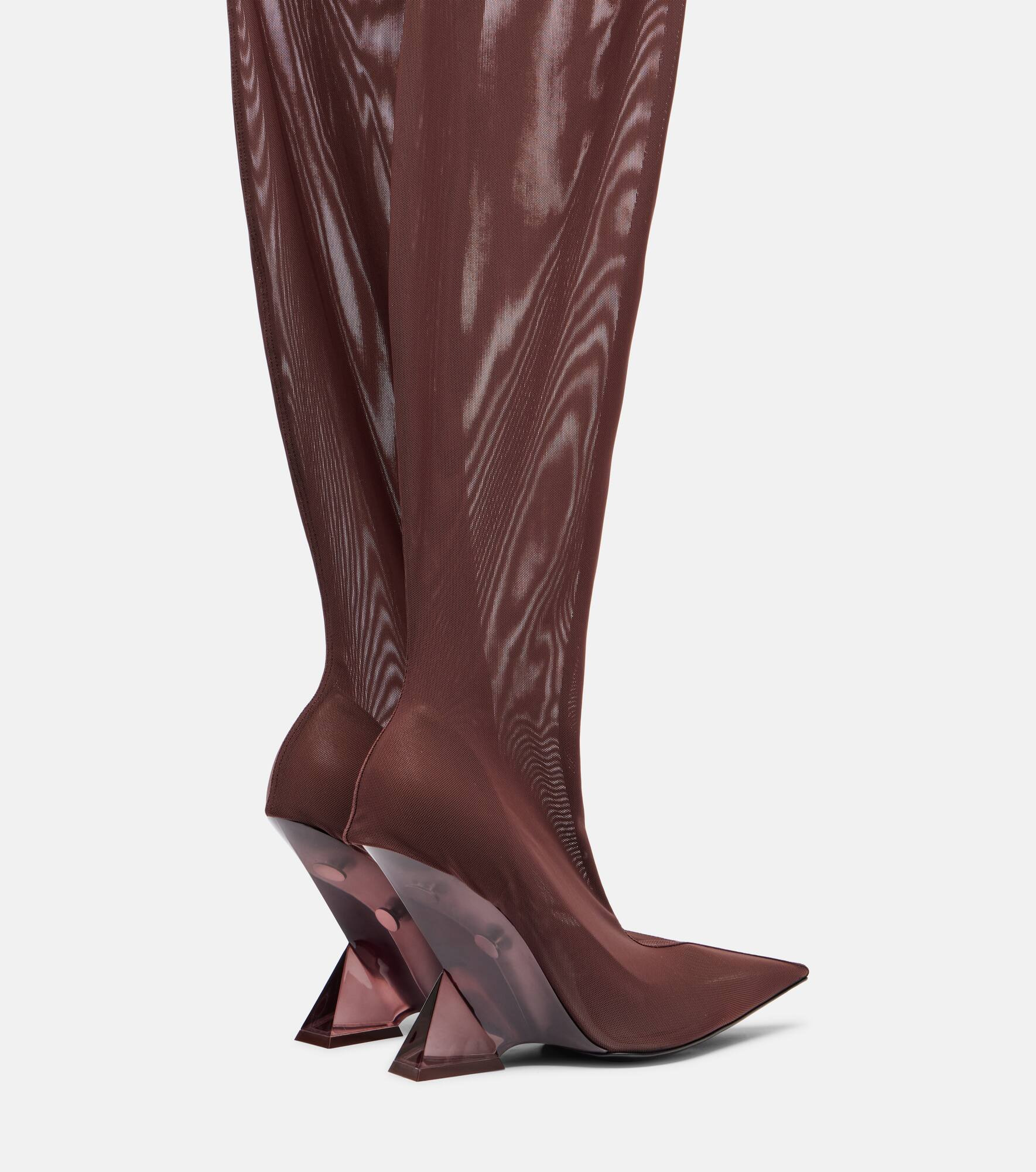 Cheopissima 105 mesh over-the-knee boots - 2