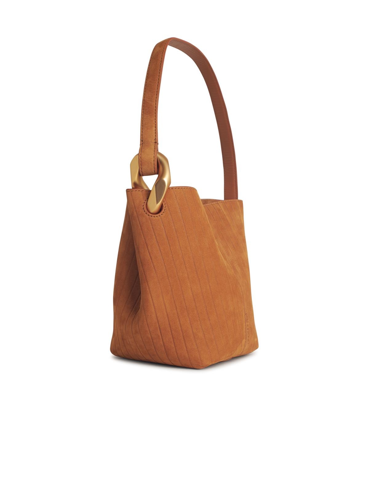 J.W. ANDERSON - Jw Anderson 'Corner' Brown Suede Bucket Bag Women - 2